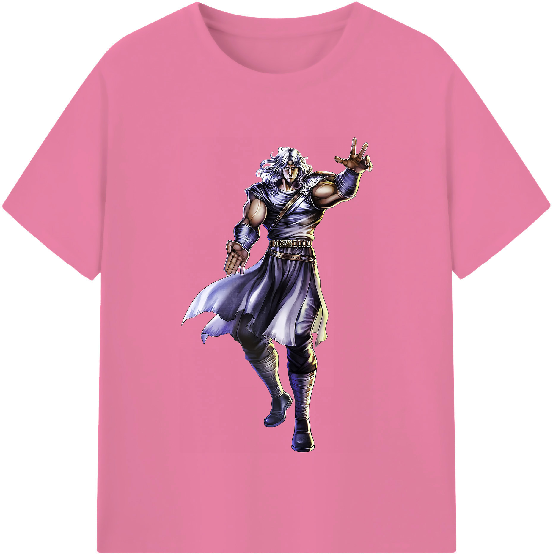 （画像用） 北斗の拳 Fist of the North Star 綿100％半袖Tシャツ（フロントプリント）